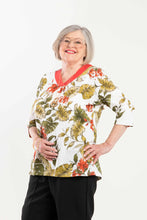 Load image into Gallery viewer, Ladies Adaptive Short Sleeve Top With V-Neck