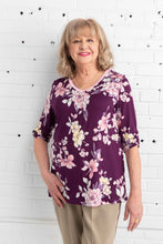 Load image into Gallery viewer, Ladies Adaptive Short Sleeve Top With V-Neck