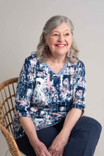 Load image into Gallery viewer, Ladies Adaptive Short Sleeve Top With V-Neck