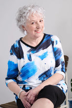 Load image into Gallery viewer, Ladies Adaptive Short Sleeve Top With V-Neck