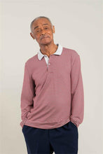 Load image into Gallery viewer, Men Adaptive Polo Long Sleeve