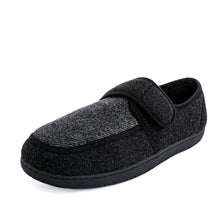 Load image into Gallery viewer, FOAMTREADS Morgan 2 Black Wool Men's Slipper