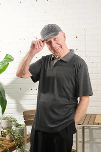 Mens Adaptive Polo With Short Sleeves