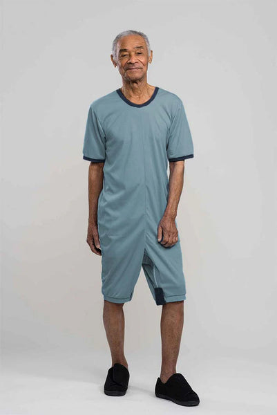 Unisex Adaptive Dignity Suit, Anti-Strip, Night, Short