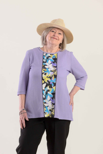 Ladies Adaptive Top, 3/4 Sleeve, With Yoke