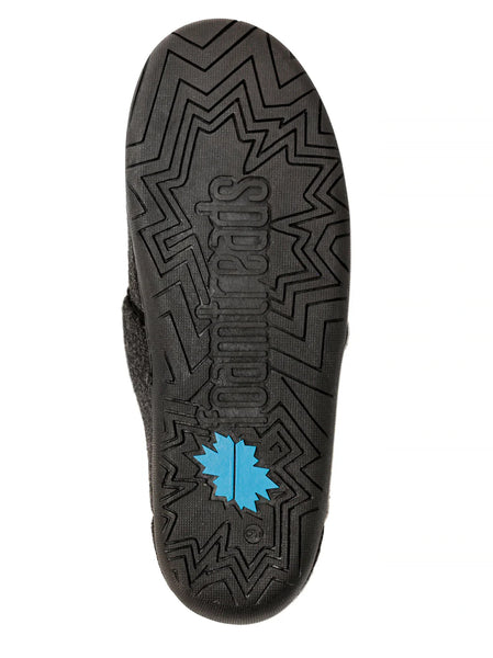 FOAMTREADS Morgan 2 Black Wool Men's Slipper