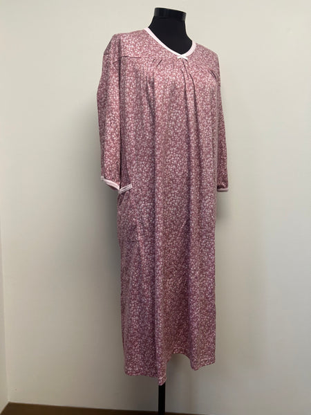 Ladies Adaptive Nightgown, V-Neck With Bow