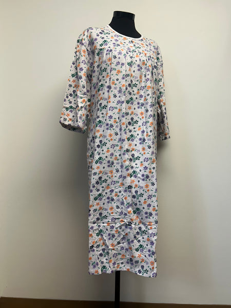 Ladies Adaptive Nightgown, Crew Neck, 2 Buttons