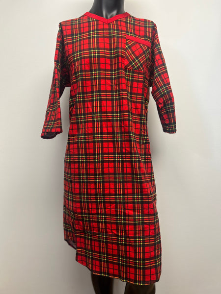 Mens Adaptive Flannel Night Shirts