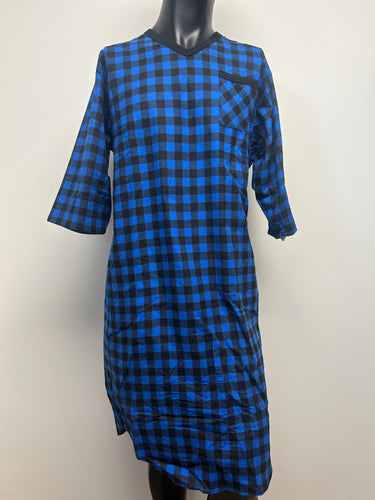 Mens Adaptive Flannel Night Shirts