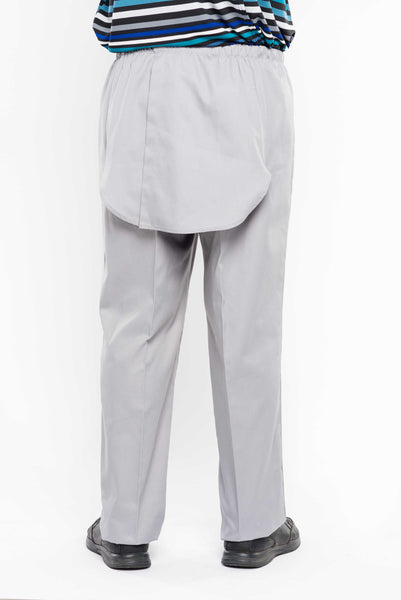 Men's Adaptive Pants, Open Back Poly Mix