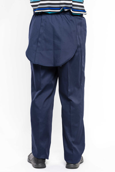 Men's Adaptive Pants, Open Back Poly Mix