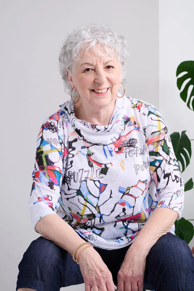 Ladies Adaptive Top With Shawl Neck